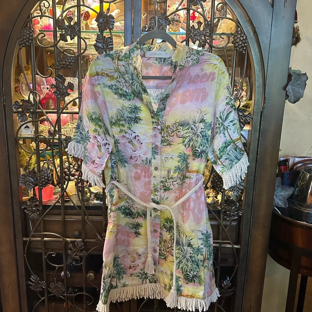 Zimmermann Multicolor Tropical Print Fabric - Picture 4 of 14